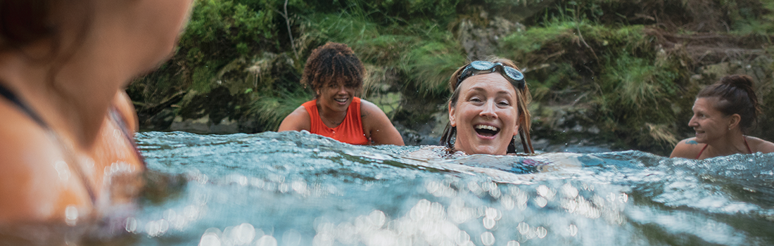 Ladies wild water swimming